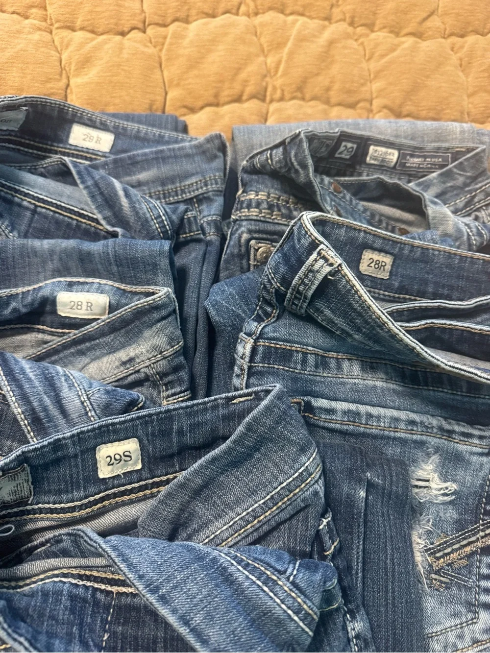 Women's Denim Jeans Bundle - Faded & Distressed Washes VARIOUS sizes & styles